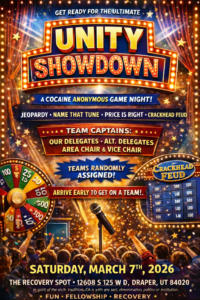 Unity Showdown game night poster